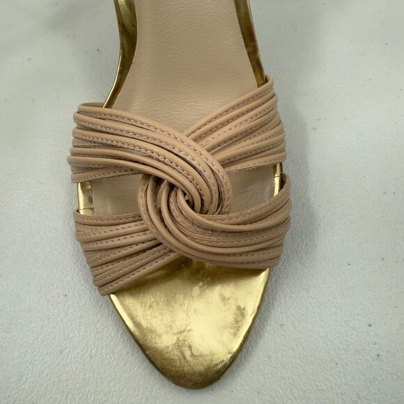 Loeffler Randall Anya Snake print wedge sandals black/ cream/Nude Size 10 - Picture 5 of 10